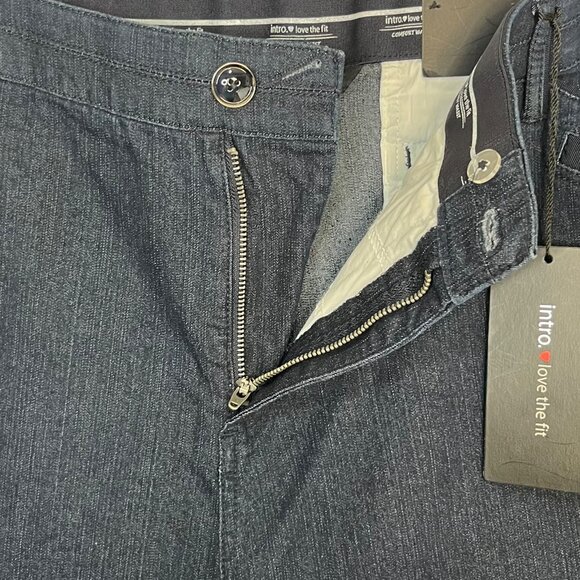 Intro Capri Pants Jeans Womens Size 24W Dark Wash Comfort Waist New - Picture 5 of 12
